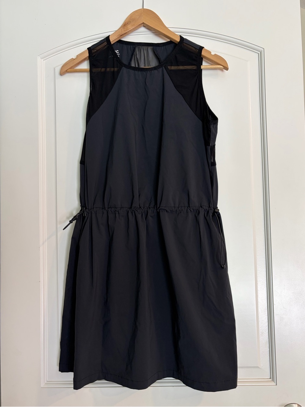Stoic Desert Cinch Waist Outdoor Dress Moonles Night Black Mesh M